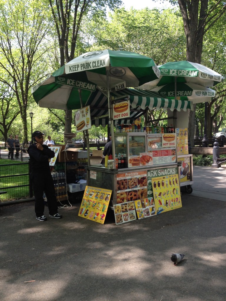 hot dogs in the park